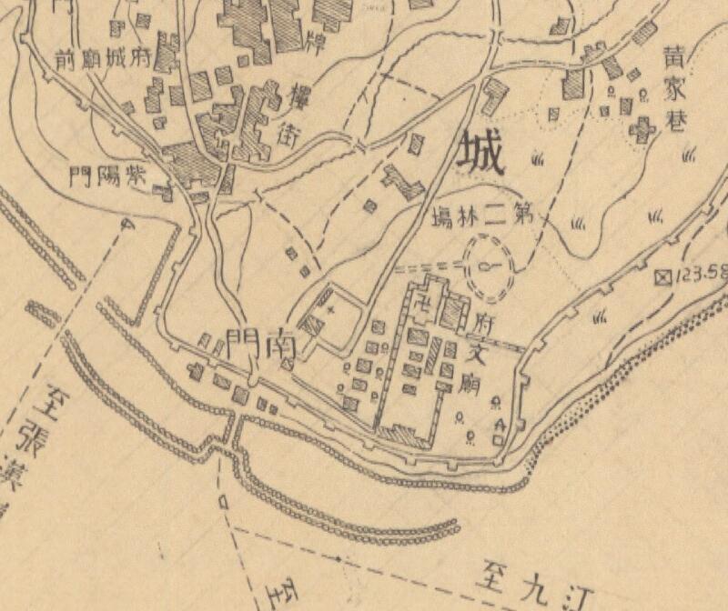 1947年庐山《星子县城厢图》预览图1