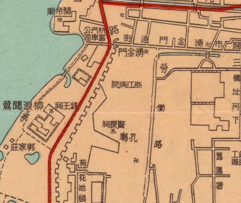 1946年《最新杭州市地图》预览图2 1946年《最新杭州市地图》预览图2