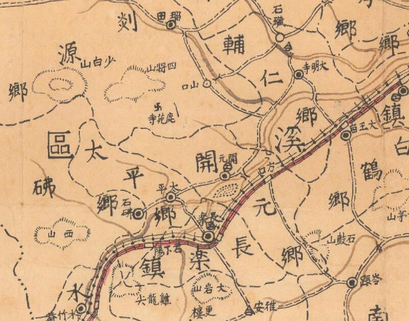 1943年《浙江省嵊县地图》预览图2