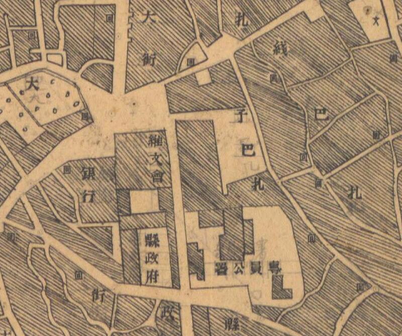 1947年新疆《疏附县城厢图》预览图2