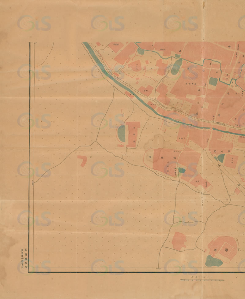 1933年《广东省蕉岭县蕉阳镇全图》预览图2