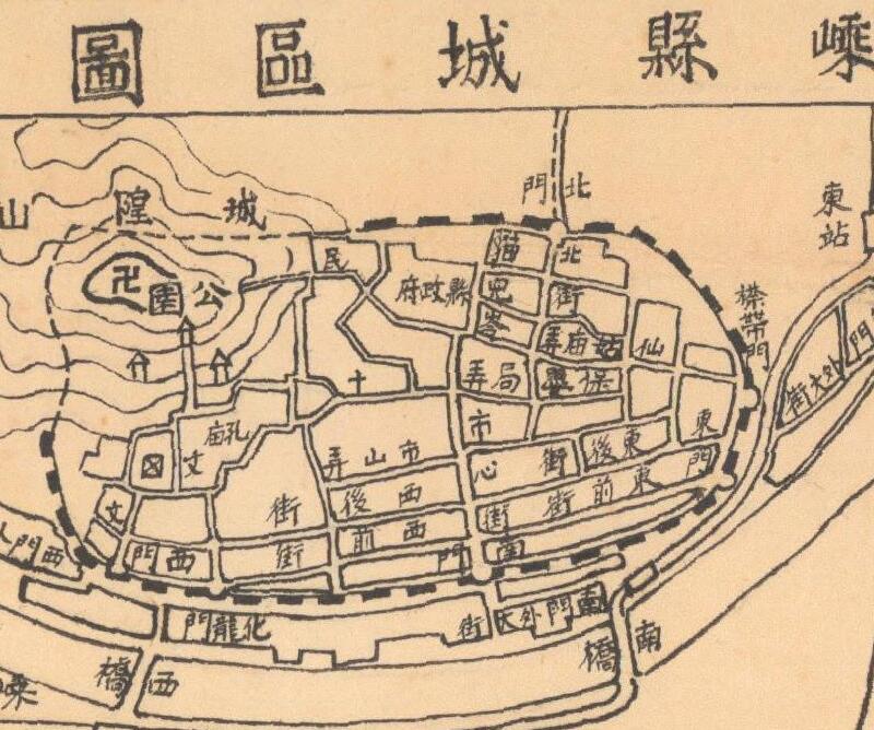 1943年《浙江省嵊县地图》预览图3