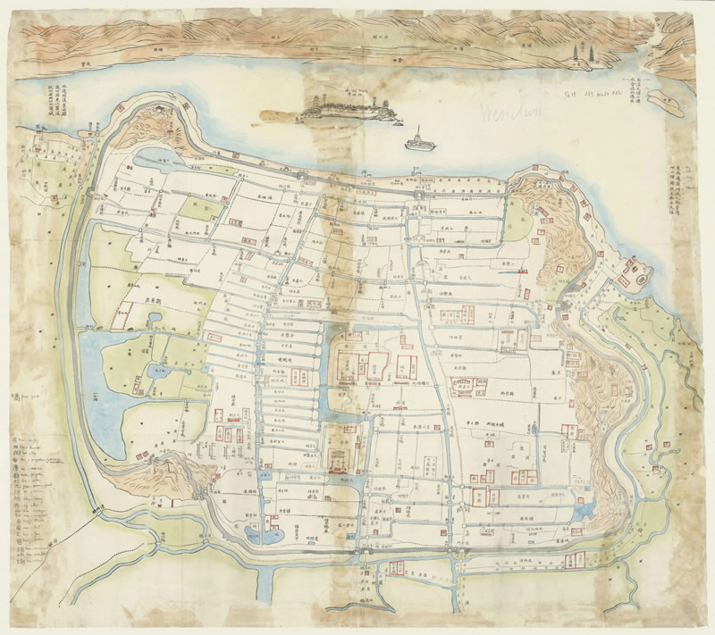 1860年《温州城图》预览图