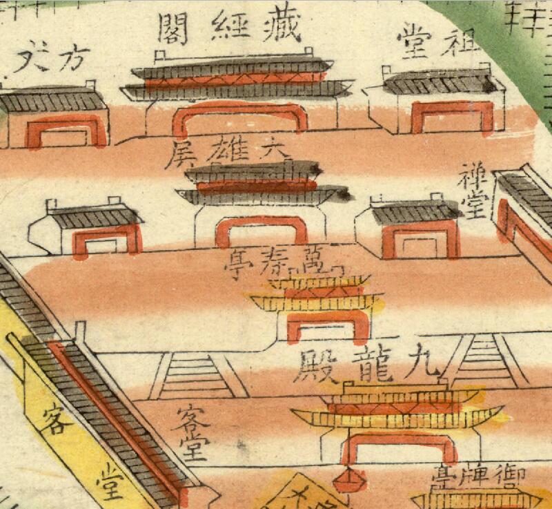 1875年《敕建南海普陀山境全图》预览图1