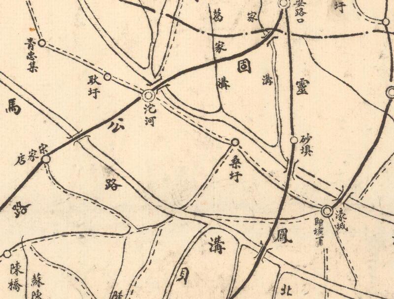 民国安徽《灵璧县境分区略图》预览图3