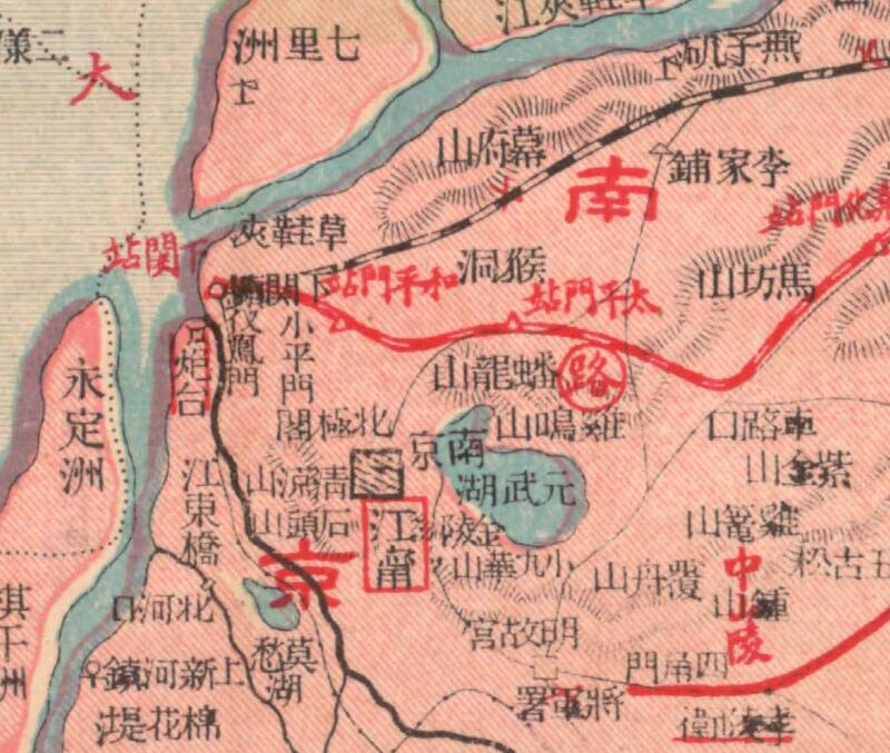 民国江苏《京沪地域形势图》预览图1