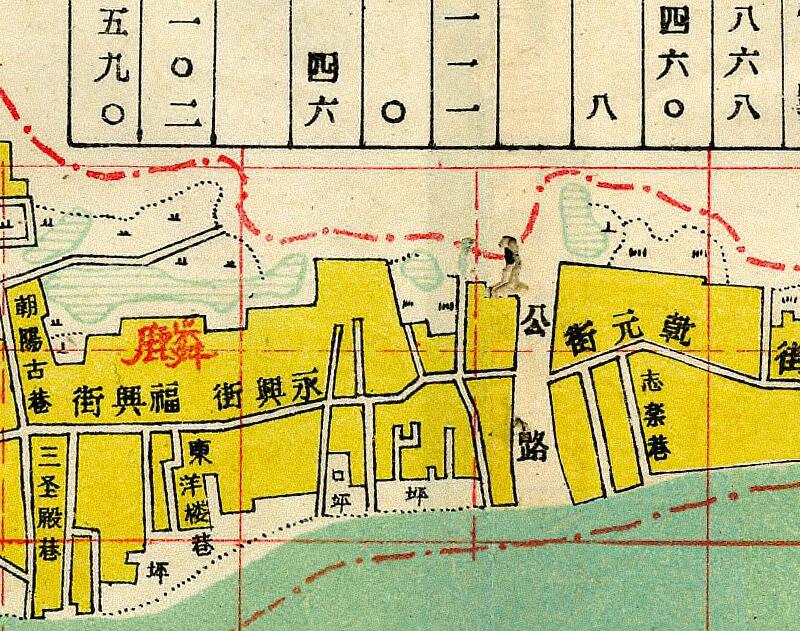 1947年《益阳县城地籍一览图》预览图2