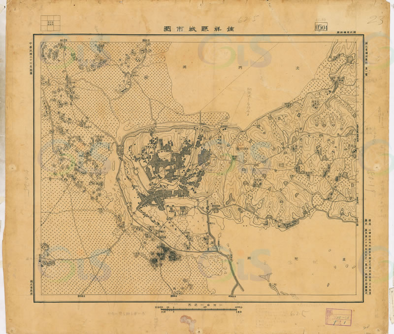 1947年湖北《钟祥县城市图》预览图 1947年湖北《钟祥县城市图》预览图