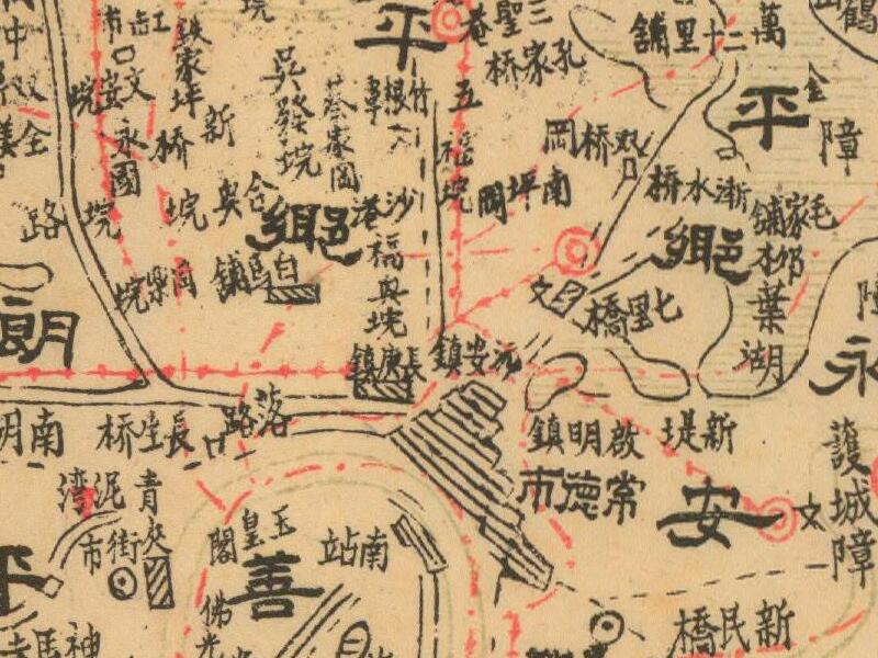 1944年湖南《常德县图》预览图1