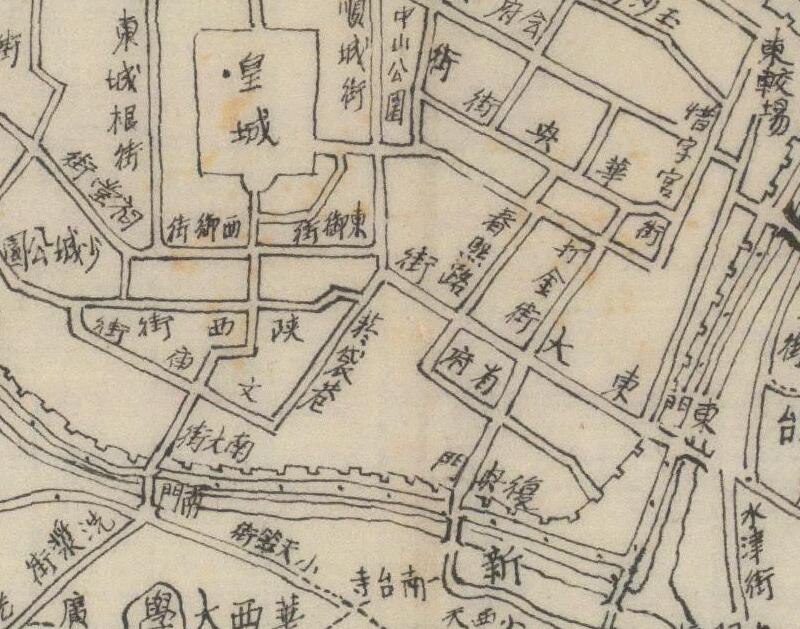 1945年《成都市及郊外地图》预览图2