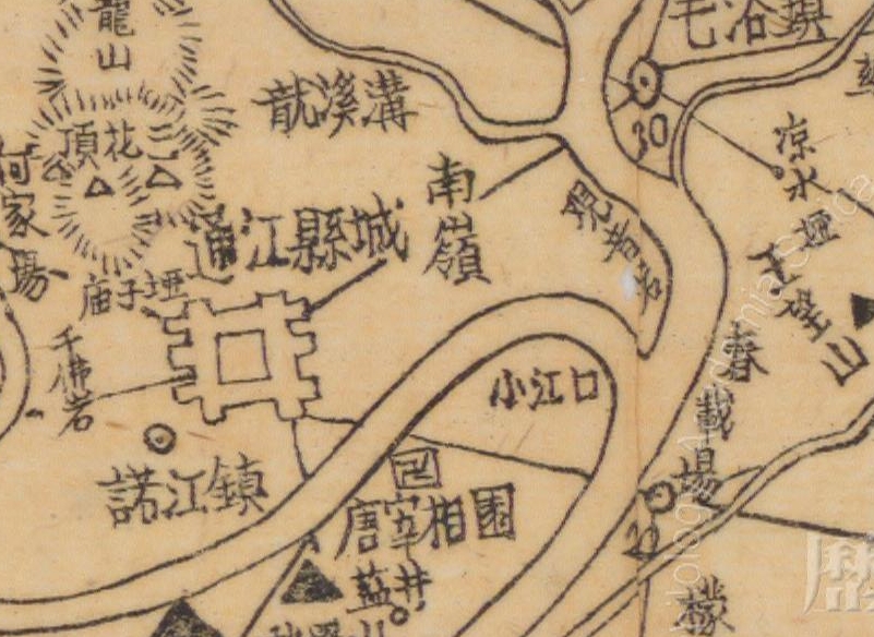 1944年四川《通江县图》预览图1 1944年四川《通江县图》预览图1