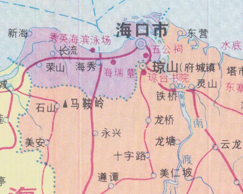 1986年《海南岛交通游览图》预览图4 1986年《海南岛交通游览图》预览图4