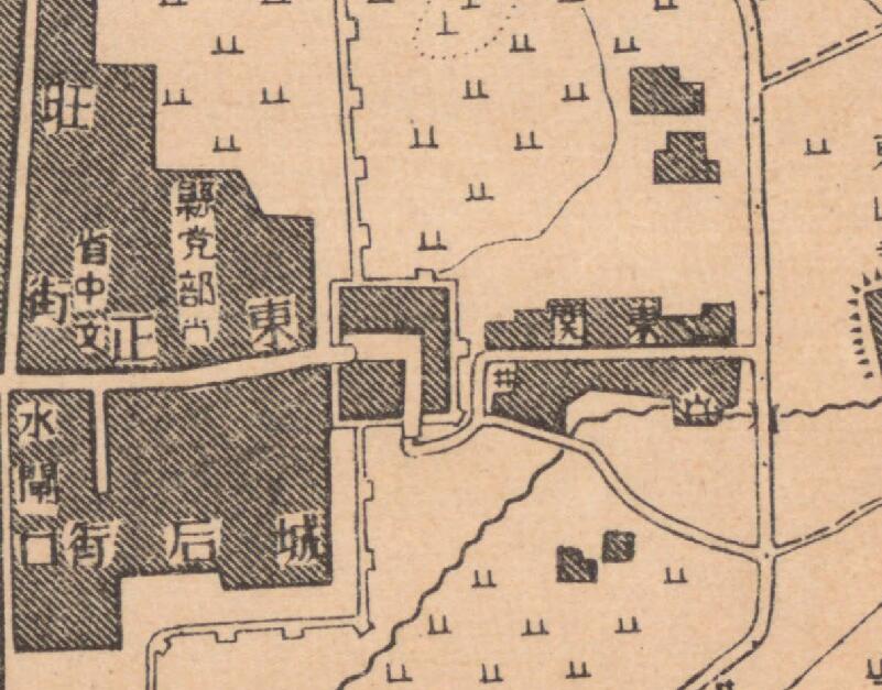 1948年云南《曲靖县城市图》预览图1