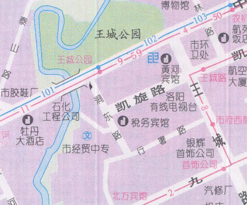 1999年《洛阳市交通旅游图》预览图4