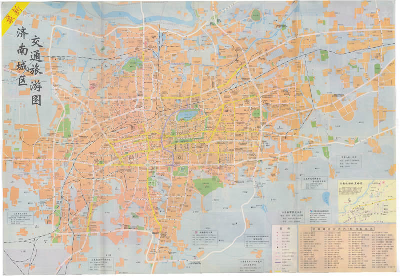 1999年《济南市交通旅游图》预览图1 1999年《济南市交通旅游图》预览图1