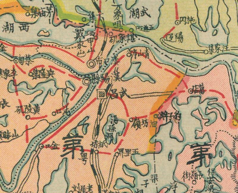 1934年《湖北全省分区图》预览图1