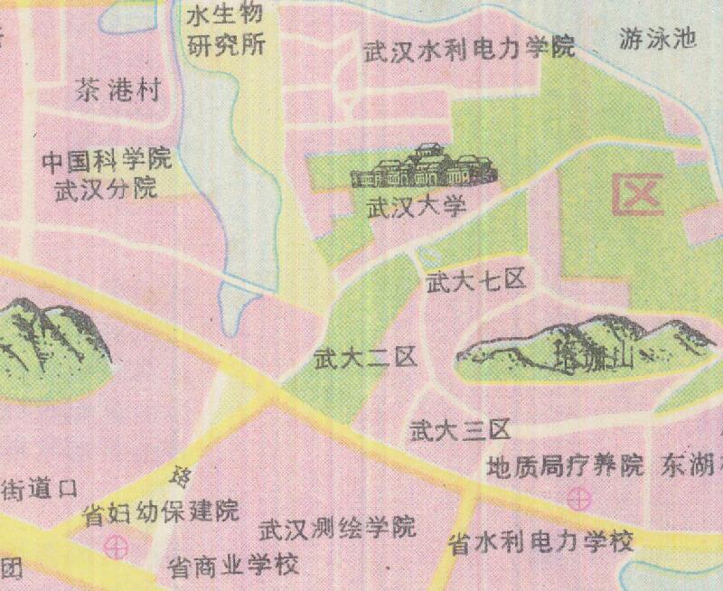 1986年《武汉市交通图》预览图4 1986年《武汉市交通图》预览图4