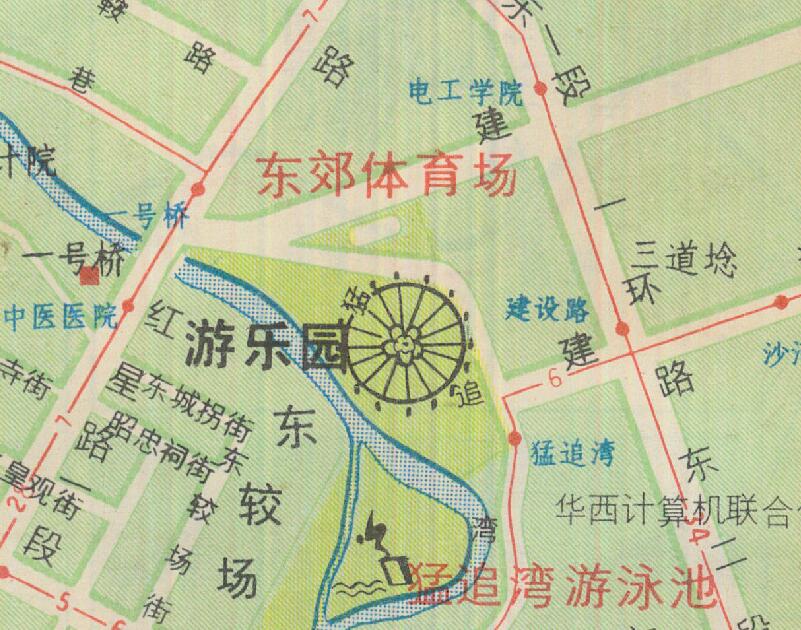 1988年《成都旅游图》预览图3 1988年《成都旅游图》预览图3