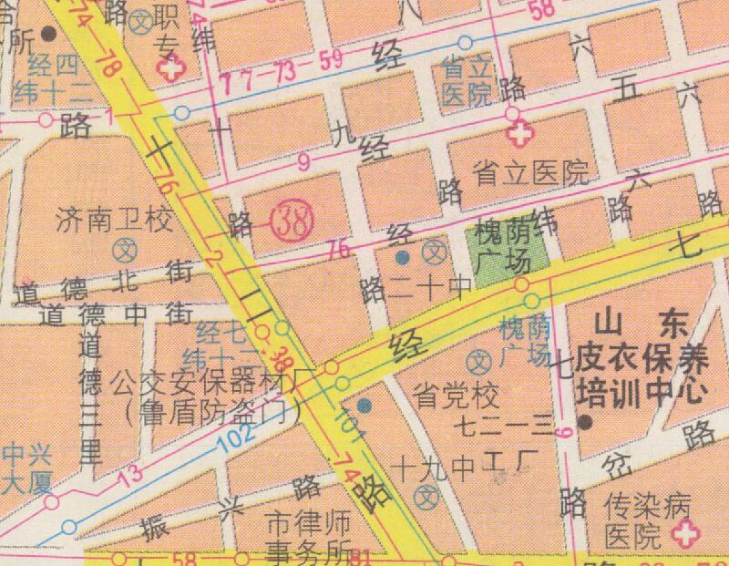 1999年《济南市交通旅游图》预览图4 1999年《济南市交通旅游图》预览图4