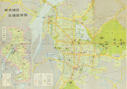 1988年《南京旅游图》