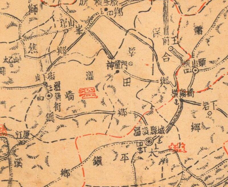 1944年《浙江省温岭县图》预览图1