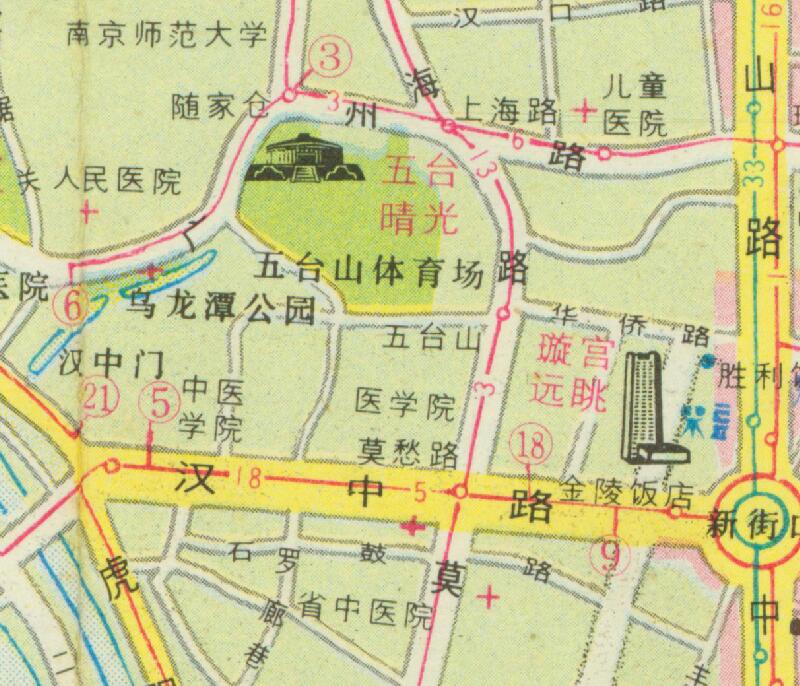 1988年《南京旅游图》预览图4 1988年《南京旅游图》预览图4