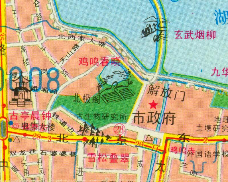 1991年《南京旅游图》预览图3 1991年《南京旅游图》预览图3