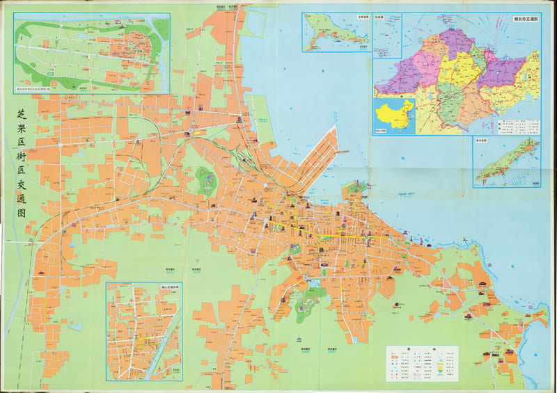 1992年《烟台交通游览图》预览图1 1992年《烟台交通游览图》预览图1