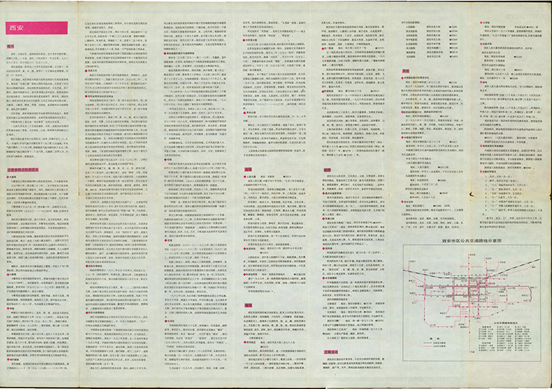 1984年《西安导游图》预览图1 1984年《西安导游图》预览图1