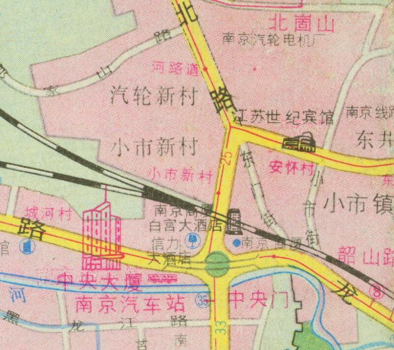 1997年《南京交通旅游图》预览图4 1997年《南京交通旅游图》预览图4