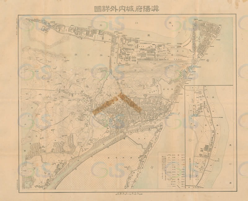 1914年《汉阳府城内外详图》预览图 1914年《汉阳府城内外详图》预览图