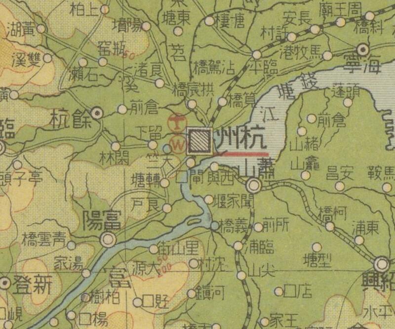 1939年《上海・南京附近》地形图预览图3