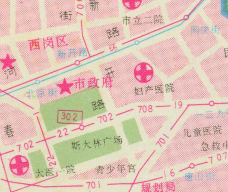 1993年《大连交通游览图》插图2 1993年《大连交通游览图》插图2