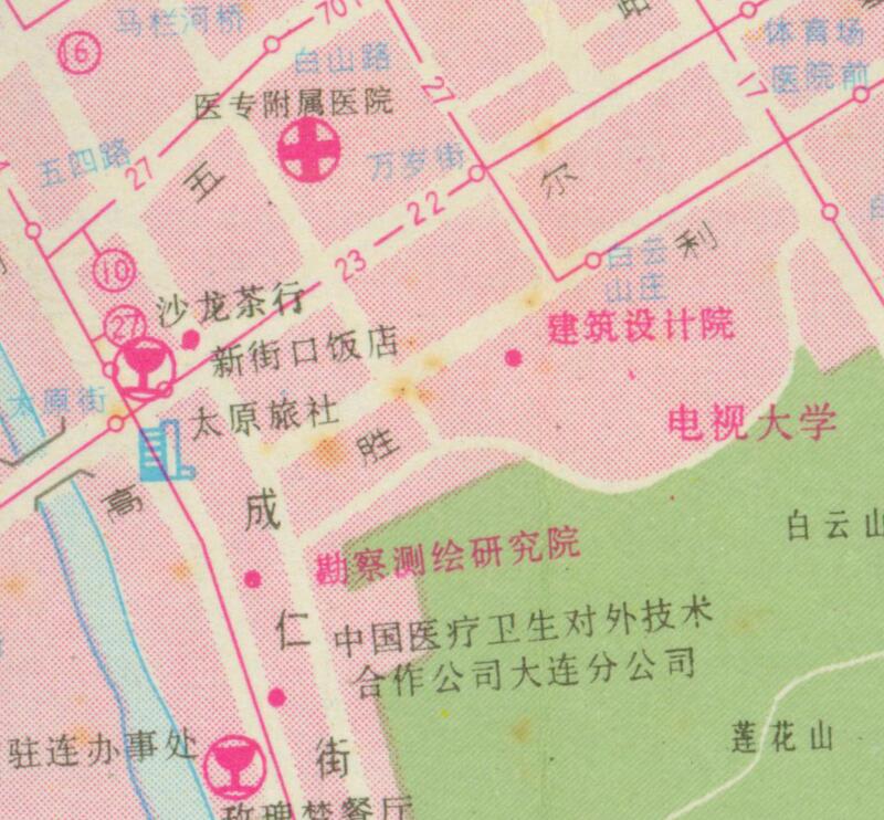 1993年《大连交通游览图》插图4 1993年《大连交通游览图》插图4