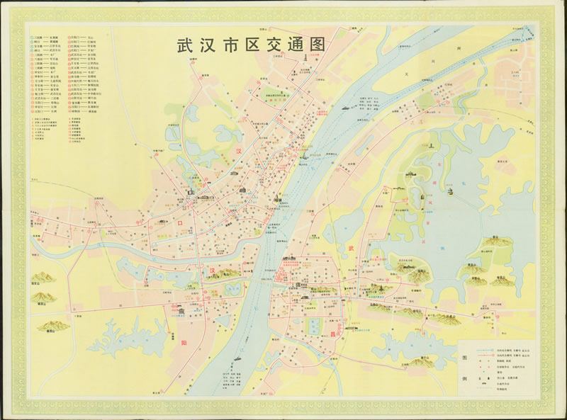 1981年《武汉交通图》插图1