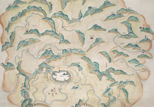 1841年后《舟山岛全图》