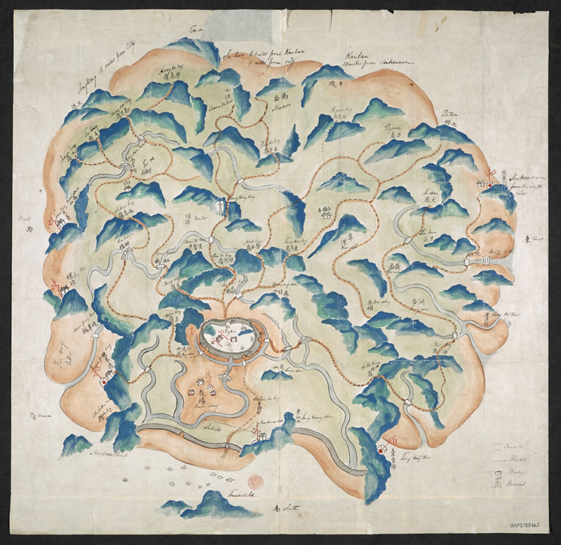 1841年后《定海县舆图》插图 1841年后《定海县舆图》插图