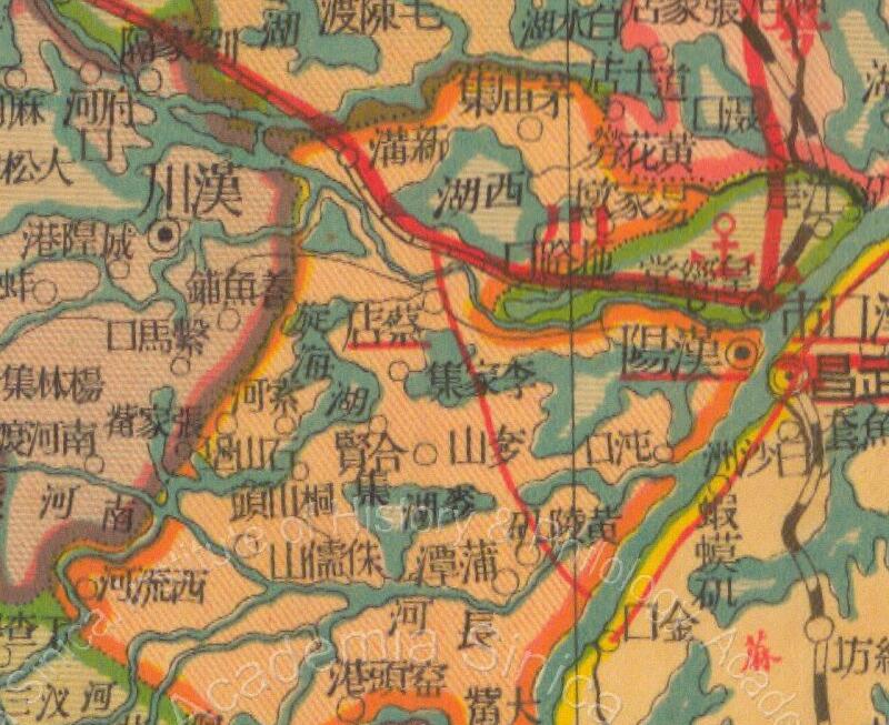 1935年《湖北明细地图》插图1