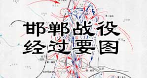 解放战争《邯郸战役经过要图》