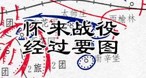 解放战争《怀来战役作战经过要图》