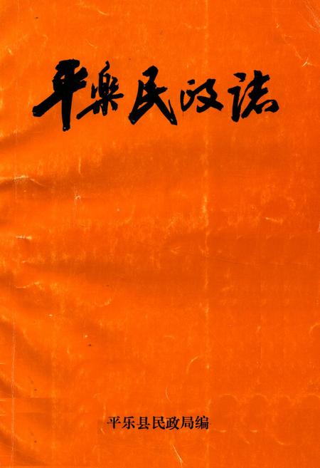 《平乐民政志(1910-1990)》.pdf_广西壮族自治区志