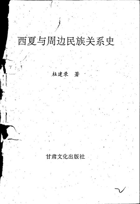 《西夏与周边民族关系史》.pdf_宁夏回族自治区志插图2