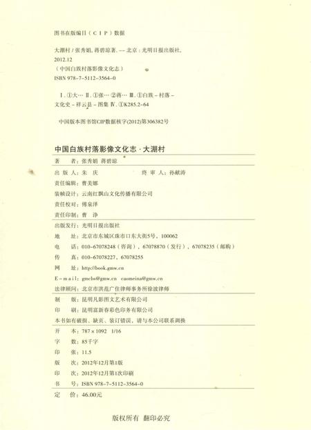 《中国白族村落影像文化志—大淜村》.pdf_云南省志插图5