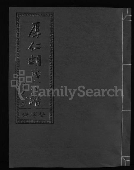 4219.厚仁胡氏宗谱 [9卷].pdf电子版