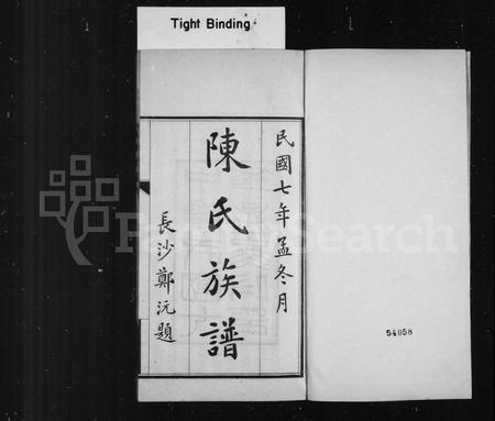 0398.陈氏族谱 ： [2卷].pdf电子版插图1