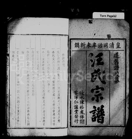 4514.汪氏宗谱 [9卷].pdf电子版插图1