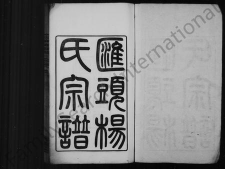 4727.汇头杨氏宗谱 [20卷,首末各1卷](别名：余姚汇头杨氏谱).pdf电子版插图1