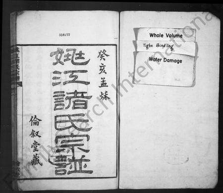 4902.姚江诸氏宗谱 ： [6卷：首末各1卷].pdf电子版插图1