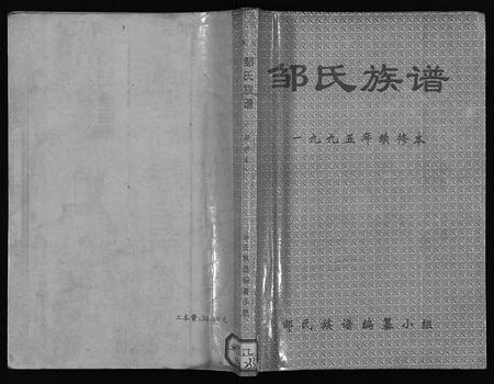 11753.邹氏族谱 [不分卷](别名：Zou Shi Zong Pu、邹氏宗谱).pdf电子版插图1