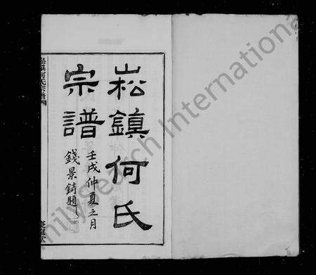 4181.崧镇何氏宗族[16卷, 首终各1卷](别名：何氏宗谱).pdf电子版插图2